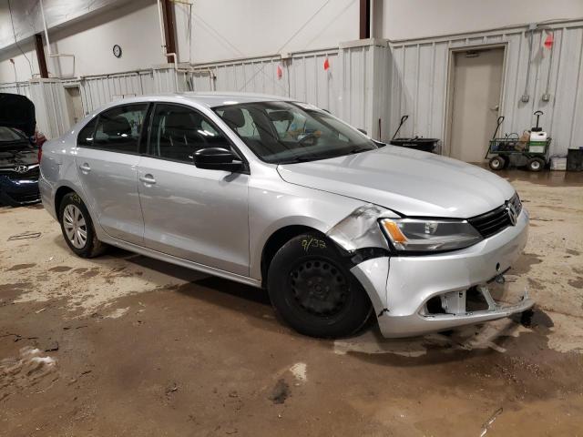 3VW2K7AJ9EM213923 - 2014 VOLKSWAGEN JETTA BASE 银色 照片 4