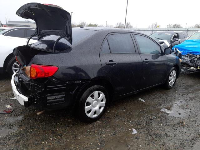 JTDBL40E499068328 - 2009 TOYOTA COROLLA BASE BLACK photo 3