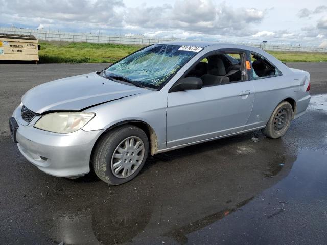 1HGEM22505L051066 - 2005 HONDA CIVIC LX SILVER photo 1