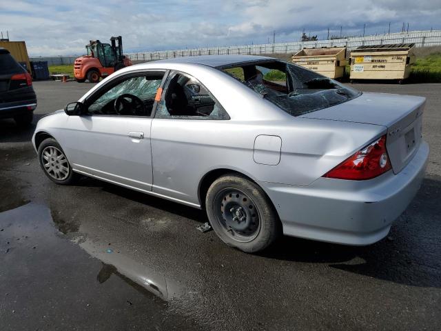 1HGEM22505L051066 - 2005 HONDA CIVIC LX SILVER photo 2