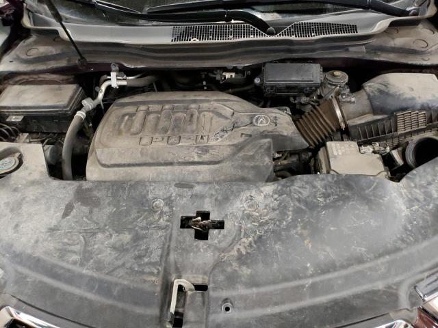 5FRYD4H52HB011401 - 2017 ACURA MDX TECHNOLOGY BURGUNDY photo 12