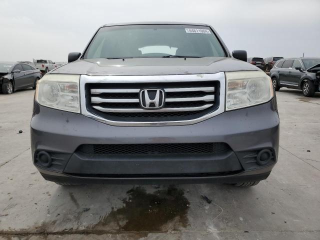 5FNYF3H29EB008597 - 2014 HONDA PILOT LX GRAY photo 5