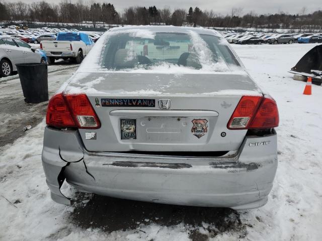 2HGES16304H606005 - 2004 HONDA CIVIC DX VP SILVER photo 6