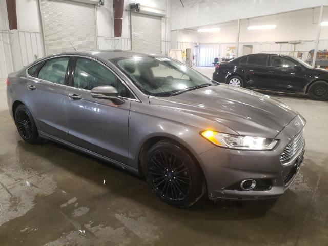 3FA6P0HDXER185314 - 2014 FORD FUSION SE GRAY photo 4