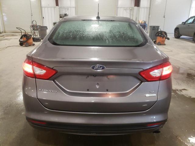 3FA6P0HDXER185314 - 2014 FORD FUSION SE GRAY photo 6