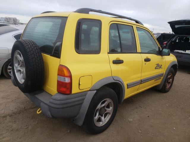 2CNBJ734126942075 - 2002 CHEVROLET TRACKER ZR2 YELLOW photo 3