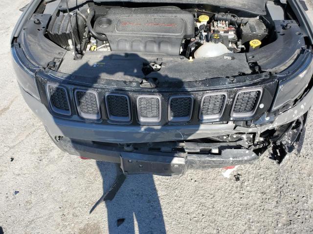 3C4NJDDB4MT579346 - 2021 JEEP COMPASS TRAILHAWK GRAY photo 12