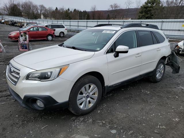 4S4BSADC5F3271250 - 2015 SUBARU OUTBACK 2.5I PREMIUM WHITE photo 1