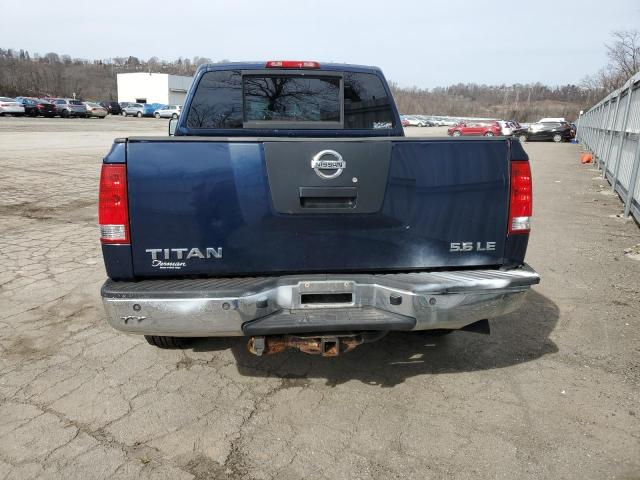 1N6BA07A27N232260 - 2007 NISSAN TITAN XE BLUE photo 6