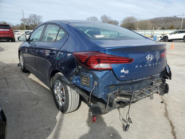 5NPD74LF6KH481656 - 2019 HYUNDAI ELANTRA SE BLUE photo 2