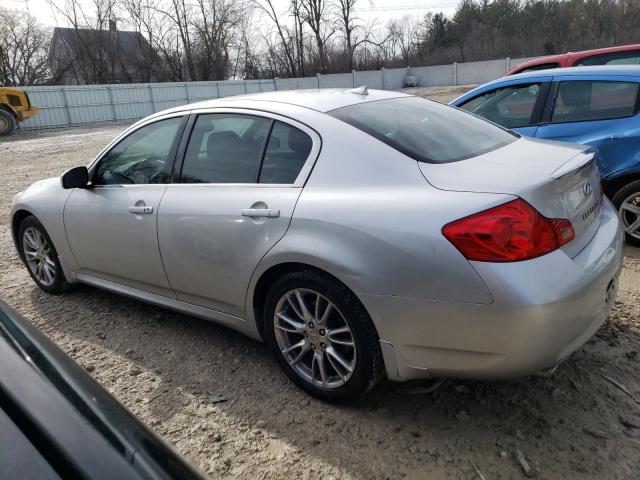 JNKBV61F48M260260 - 2008 INFINITI G35 SILVER photo 2