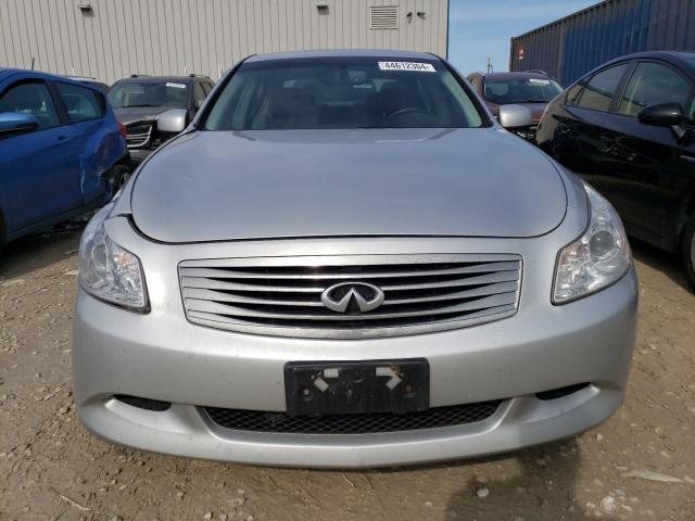 JNKBV61F48M260260 - 2008 INFINITI G35 SILVER photo 5