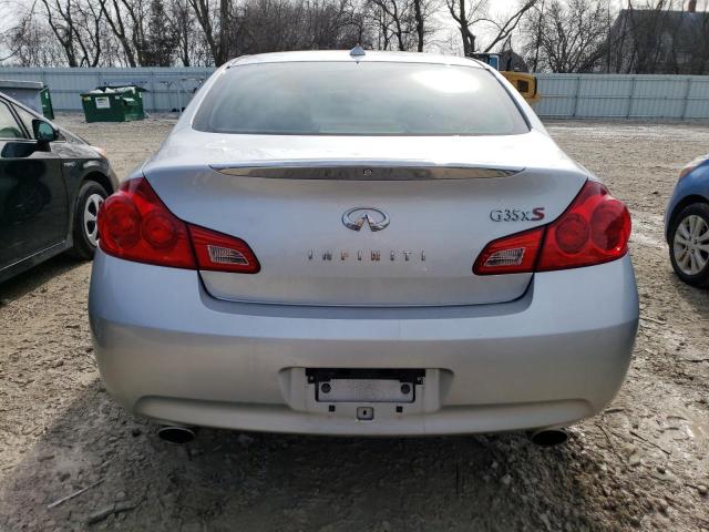 JNKBV61F48M260260 - 2008 INFINITI G35 SILVER photo 6