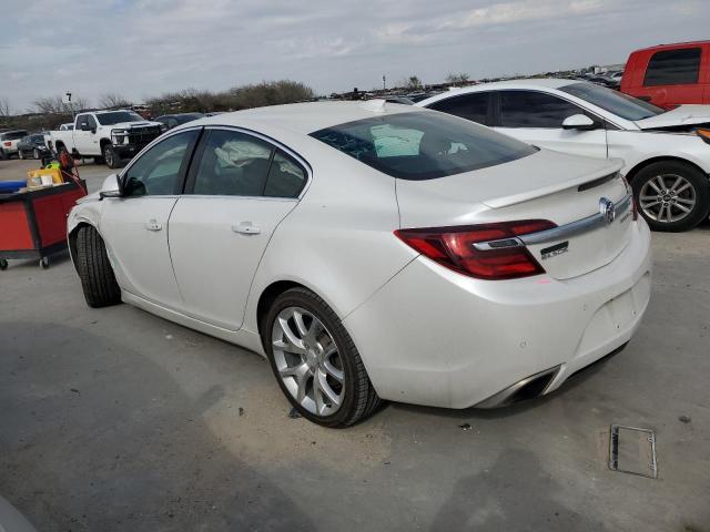 2G4GU5GX2G9145006 - 2016 BUICK REGAL GS WHITE photo 2