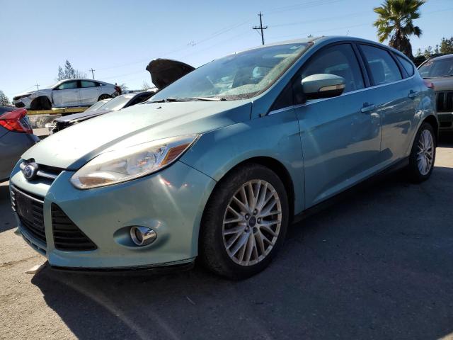 1FAHP3M24CL131100 - 2012 FORD FOCUS SEL TURQUOISE photo 1