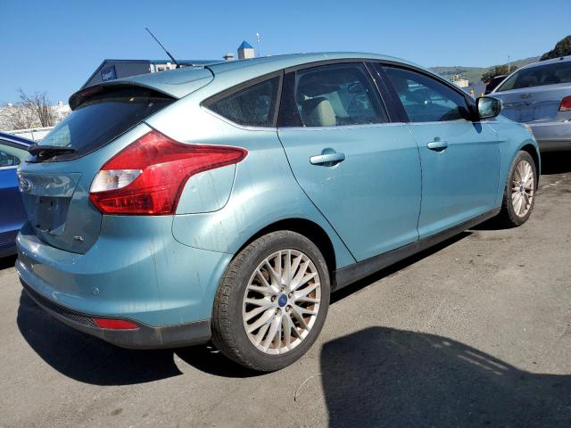 1FAHP3M24CL131100 - 2012 FORD FOCUS SEL TURQUOISE photo 3