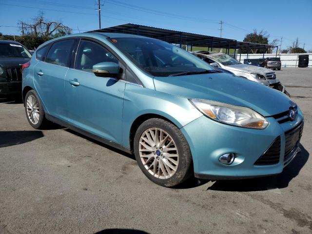 1FAHP3M24CL131100 - 2012 FORD FOCUS SEL TURQUOISE photo 4