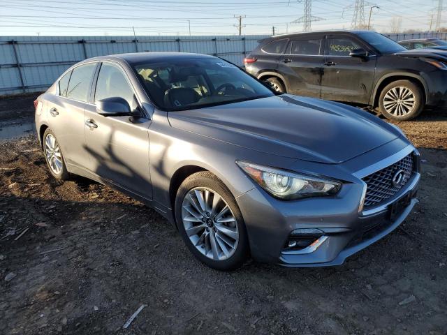 JN1EV7BR0MM754741 - 2021 INFINITI Q50 LUXE GRAY photo 4