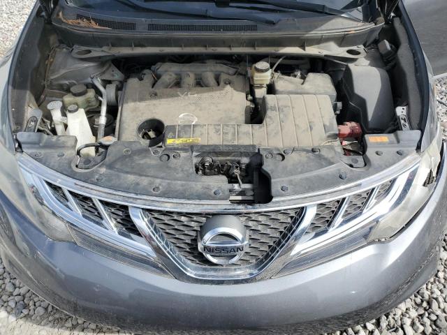 JN8AZ1MUXEW415445 - 2014 NISSAN MURANO S GRAY photo 12