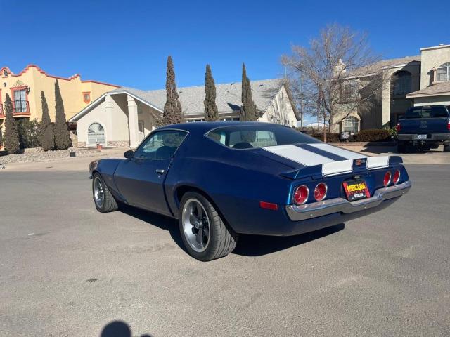 1S87H3N134277 - 1973 CHEVROLET Z28 BLUE photo 3