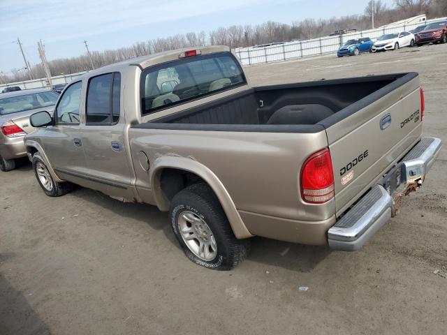 1D7HL48N54S596143 - 2004 DODGE DAKOTA QUAD SLT GOLD photo 2