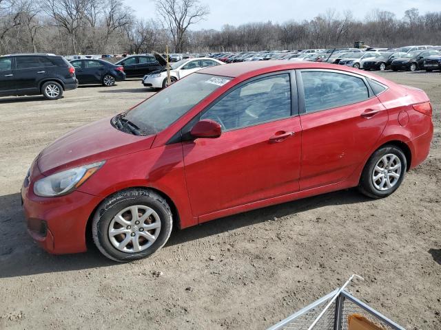 KMHCT4AE2DU387831 - 2013 HYUNDAI ACCENT GLS RED photo 1