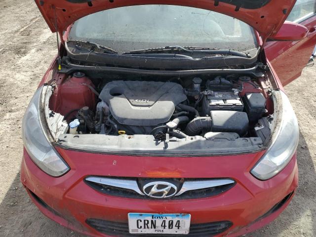 KMHCT4AE2DU387831 - 2013 HYUNDAI ACCENT GLS RED photo 11