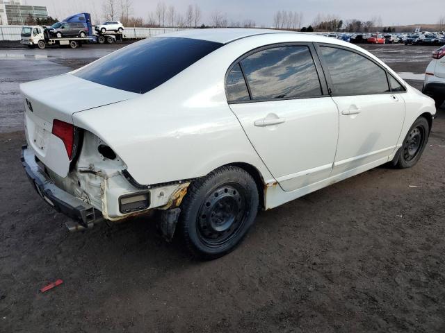 2HGFA16867H015703 - 2007 HONDA CIVIC EX WHITE photo 3