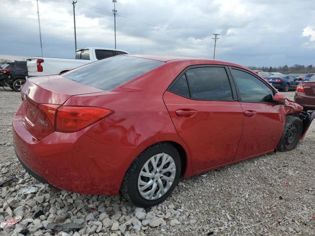 5YFBURHE7HP694558 - 2017 TOYOTA COROLLA L RED photo 3