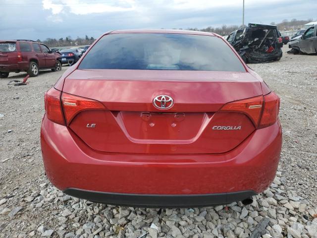 5YFBURHE7HP694558 - 2017 TOYOTA COROLLA L RED photo 6