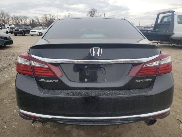 1HGCR2F58GA228383 - 2016 HONDA ACCORD SPORT BLACK photo 6