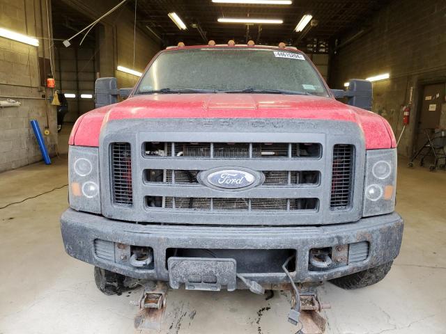 1FTSX2B55AEA49742 - 2010 FORD F250 SUPER DUTY RED photo 5