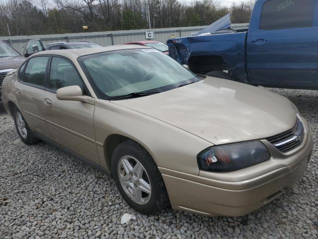 2G1WF52E959386857 - 2005 CHEVROLET IMPALA GOLD photo 4