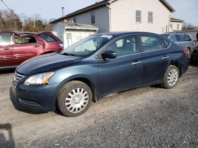 3N1AB7AP8FY233886 - 2015 NISSAN SENTRA S BLUE photo 1