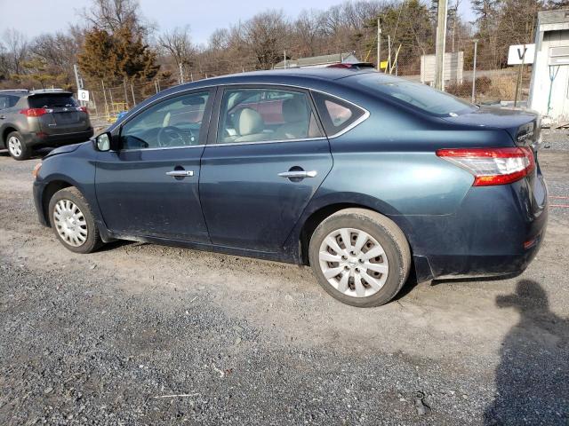 3N1AB7AP8FY233886 - 2015 NISSAN SENTRA S BLUE photo 2