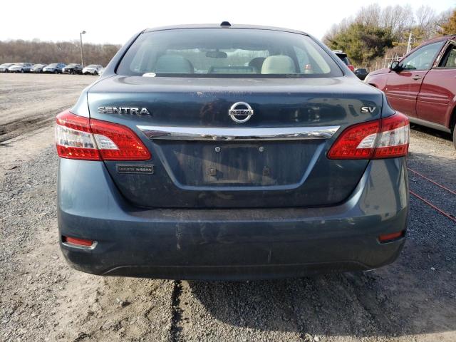 3N1AB7AP8FY233886 - 2015 NISSAN SENTRA S BLUE photo 6