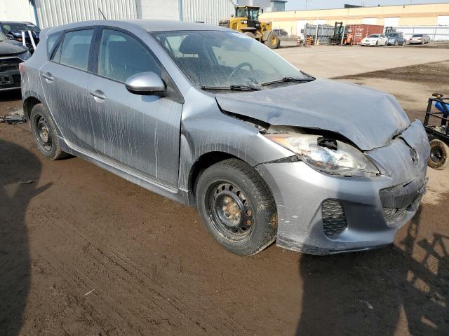 JM1BL1L71D1842912 - 2013 MAZDA 3 I GRAY photo 4