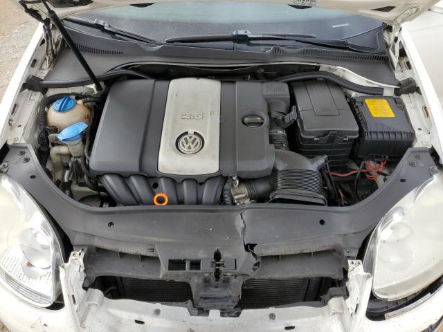 3VWEF71K87M077409 - 2007 VOLKSWAGEN JETTA WOLFSBURG თეთრი ფოტო 11