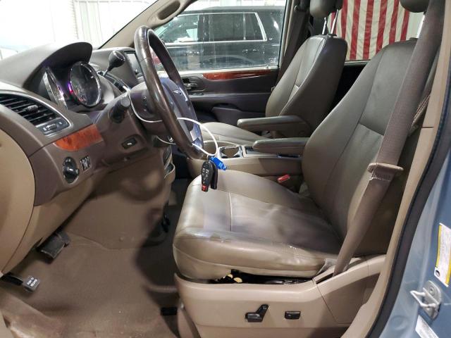 2C4RC1CG8DR709011 - 2013 CHRYSLER TOWN & COU TOURING L BLUE photo 7