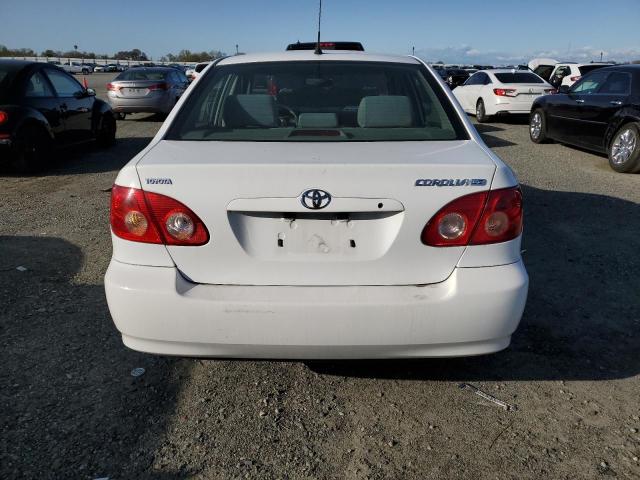 1NXBR32E85Z356068 - 2005 TOYOTA COROLLA CE WHITE photo 6