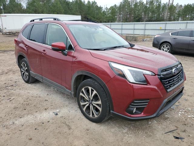 JF2SKANC5NH475438 - 2022 SUBARU FORESTER LIMITED BURGUNDY photo 4