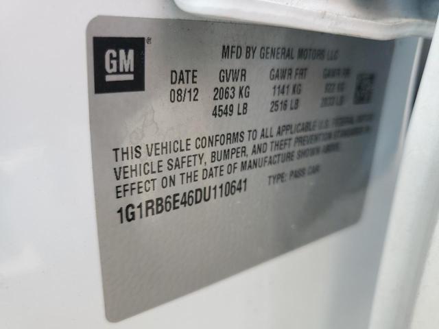 1G1RB6E46DU110641 - 2013 CHEVROLET VOLT WHITE photo 12