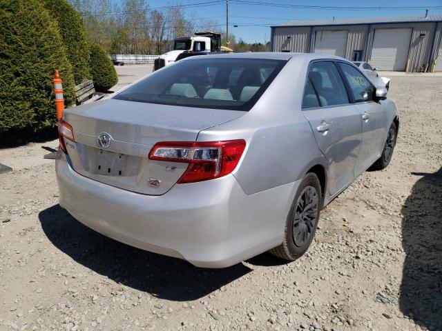 4T4BF1FK2CR161504 - 2012 TOYOTA CAMRY BASE SILVER photo 4