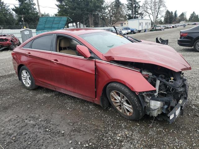 5NPEB4ACXDH736453 - 2013 HYUNDAI SONATA GLS RED photo 4