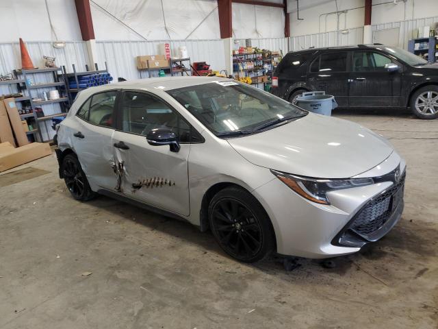 JTND4MBE5N3187968 - 2022 TOYOTA COROLLA SE SILVER photo 4