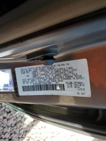 5TDZA22C14S201996 - 2004 TOYOTA SIENNA XLE GRAY photo 13