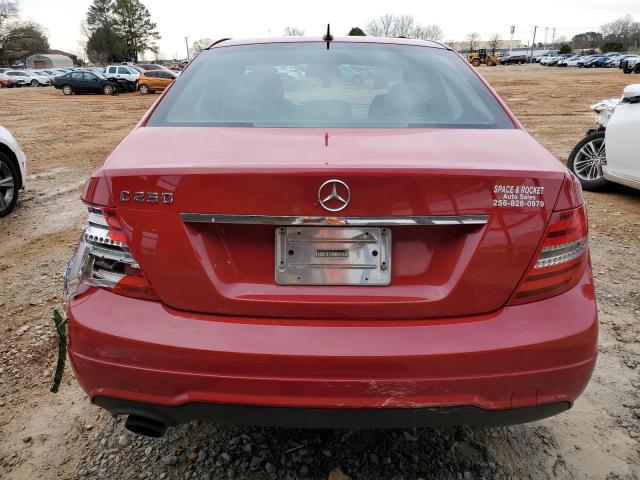 WDDGF4HB9ER314118 - 2014 MERCEDES-BENZ C 250 RED photo 6