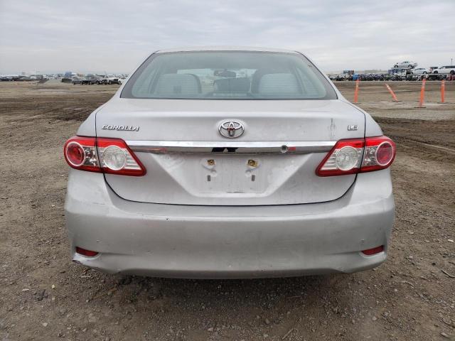 2T1BU4EE4CC800576 - 2012 TOYOTA COROLLA BASE SILVER photo 6