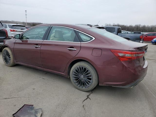 4T1BK1EB6GU205887 - 2016 TOYOTA AVALON XLE MAROON photo 2