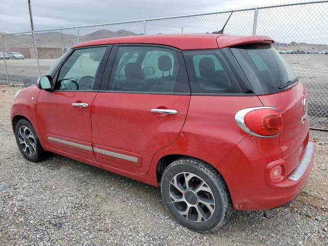 ZFBCFACH6EZ011495 - 2014 FIAT 500L LOUNGE RED photo 2